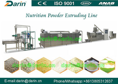 línea de transformación alimenticia de la máquina del extrusor de la comida del polvo del arroz 150kg/hr