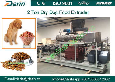 Trituraron el equipo del extrusor del alimento para animales del perro/la máquina de proceso con el tornillo doble