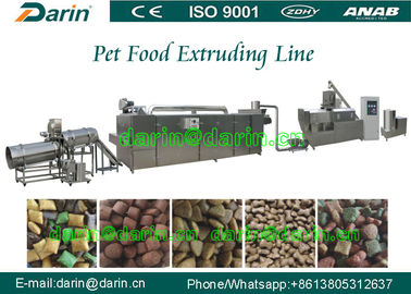 El perro/el pájaro/los pescados acarician la cadena de producción del extrusor del alimento para animales 800-1000kg/hr 200kw