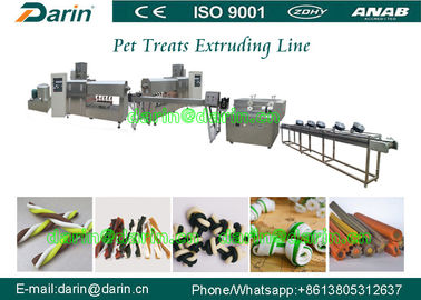 máquina del extrusor de la comida de perro casero de la capacidad 100kg/h, equipo de fabricación de la comida de perro