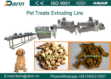 Cadena de producción material del extrusor de la comida de perro del acero inoxidable con servicio de la vida completa