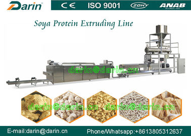 Línea de la soja del extrusor de la producción alimentaria automática de la máquina/de la proteína