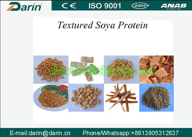 Proteína de la soja/carne texturizadas automáticas llenas de la soja que hace el acero 304 de Stanless de la máquina