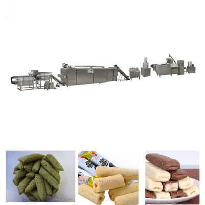 Bocado sacado del soplo del maíz que procesa la bola de la maquinaria/del queso que hace la máquina