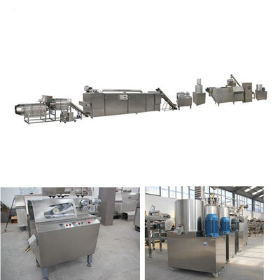 Bocado sacado del soplo del maíz que procesa la bola de la maquinaria/del queso que hace la máquina