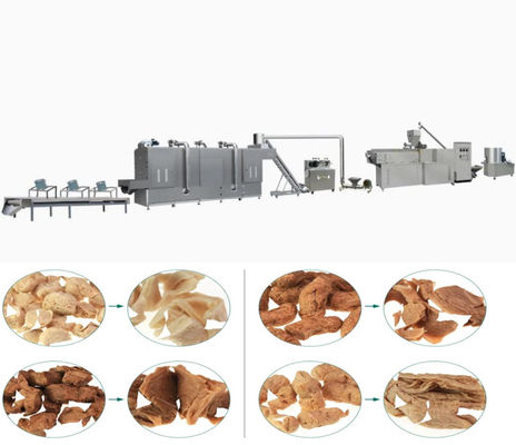 Línea de proteína de soja versión en inglés / Máquina para hacer trozos de soja Formato AutoCAD