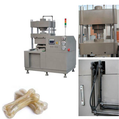 Proceso del bocado del animal doméstico hecho a máquina por el cuero crudo, máquina del fabricante del hueso de perro