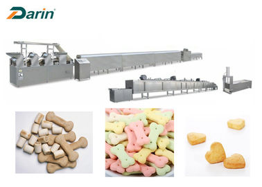 Máquina modificada para requisitos particulares de la preparación de galletas del perro del color, cadena de producción de alimento para animales