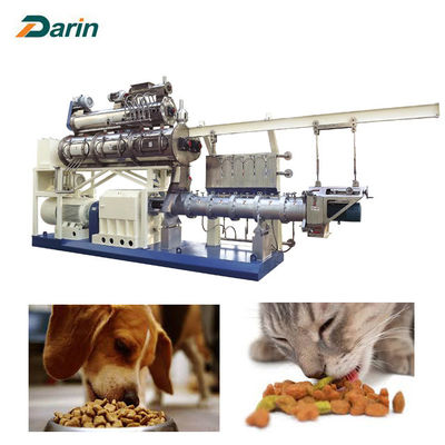 Máquina del extrusor del alimento para animales del control 5ton 150kg/Hr del PLC para las invitaciones del perro