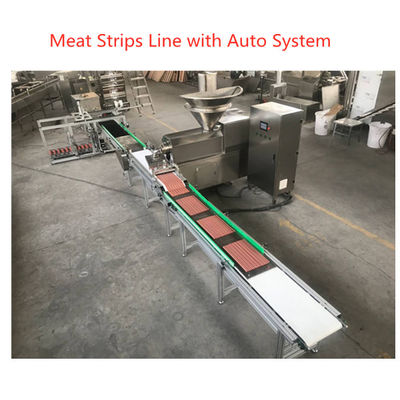 Tipo equipo de fabricación del alimento para animales, línea del acero 304 de Stanless de transformación de la tira de la carne