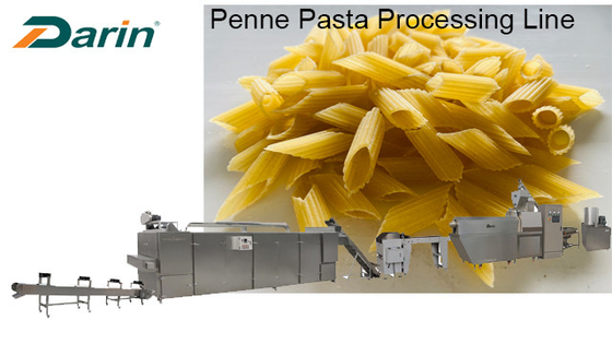 Pastas Penne Production Line Extrusion 100 - 150kg/Hr