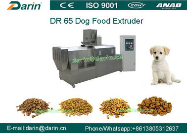 Máquina automática de Extruing de la comida de perro del acero inoxidable DR65/línea de transformación seca del alimento para animales