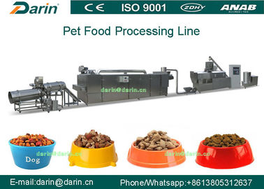 Máquina doble del extrusor del alimento para animales del tornillo, equipo de fabricación de la comida de perro