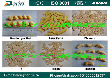 Línea de la transformación de los alimentos de la máquina del extrusor del soplo del arroz del trigo de la cebada de Darin