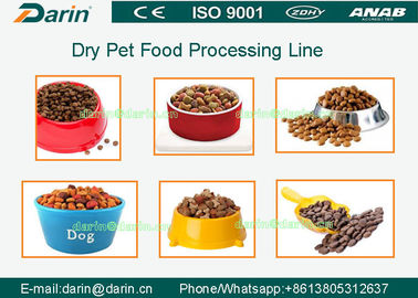 Cadena de producción automática profesional del extrusor del alimento para animales del perro con CE