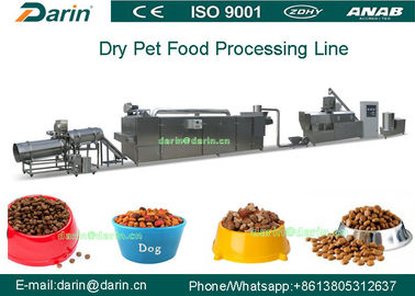Línea automática continua de la producción alimentaria del perro