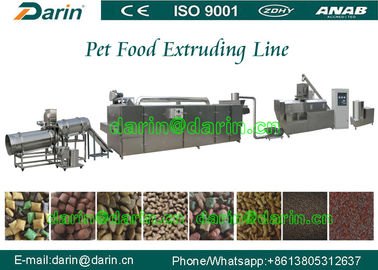 Línea de proceso acero inoxidable de la protuberancia automática del alimento para animales de la eficacia alta