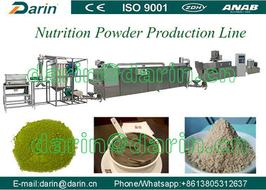 Máquina de extrudado 200-250kg/h del extrusor de la comida del polvo de la nutrición del tornillo gemelo