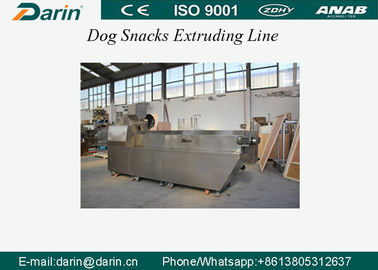 Extrusor automático aprobado CE de la comida de perro con la capacidad 200-250kg, invitaciones del animal doméstico/línea de la transformación de los alimentos del Chew del perro
