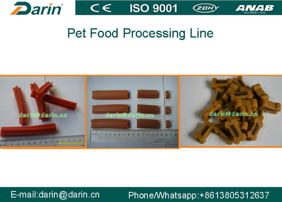El extrusor semi húmedo de la comida de perro de la torsión de  para el animal doméstico trata/bocado/los Chews