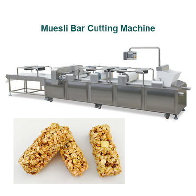 Muesli Cereal Bar Making Machine de alto rendimiento de acero inoxidable funcionamiento inteligente PLC