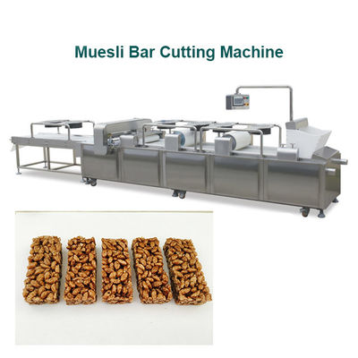 Muesli Cereal Bar Making Machine de alto rendimiento de acero inoxidable funcionamiento inteligente PLC