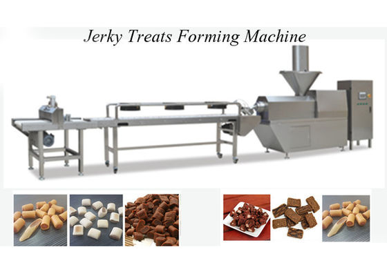 Tratamientos Jerky / Línea de procesamiento de alimentos para mascotas / Máquina para hacer alimentos para mascotas con extrusión en frío