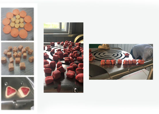 Tratamientos Jerky / Línea de procesamiento de alimentos para mascotas / Máquina para hacer alimentos para mascotas con extrusión en frío