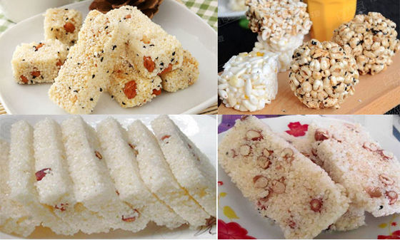 Máquina para hacer barras energéticas con control automático PLC Siemens, línea completa