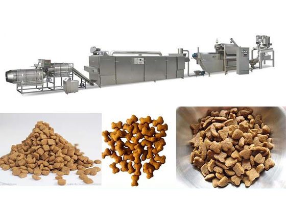 Línea de producción de pellets de pescado para extrusora de alimentos para mascotas 5300 x 1100 x 2300 mm