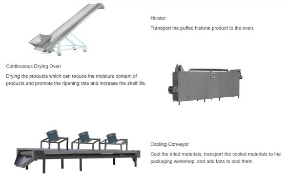 Línea de procesamiento de máquina extrusora de soya texturizada aprobada por la CE con 150 kg/h
