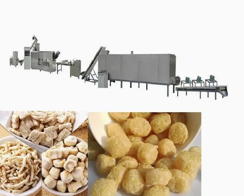 Línea de procesamiento de máquina extrusora de soya texturizada aprobada por la CE con 150 kg/h
