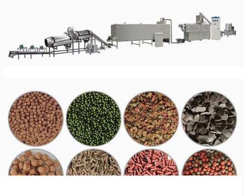 Extrusor de alimentos para mascotas más saludables Alimento flotante para peces / pellets para perros / planta de procesamiento