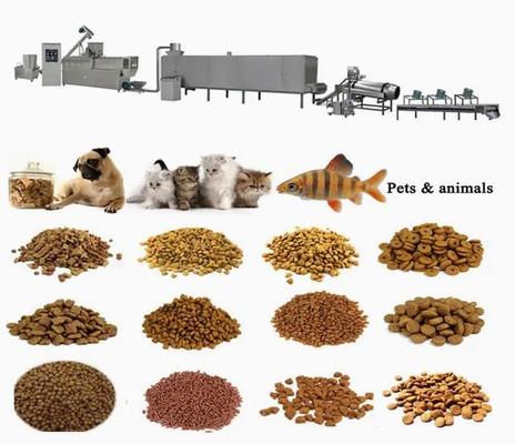 Extrusor de alimentos para mascotas más saludables Alimento flotante para peces / pellets para perros / planta de procesamiento