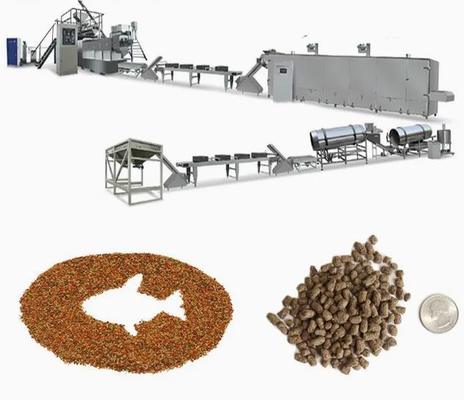 Línea de producción de alimentos para perros con pellets más saludables SUS304 Extrusora flotante de alimentos para peces