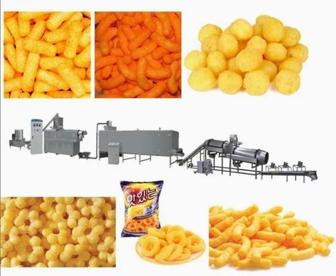 Línea de transformación de la máquina del extrusor del soplo del maíz del bocado del ocio 150kg/h