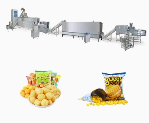 El maíz de la máquina del bocado del soplo del queso sopló máquina del extrusor de los snacks