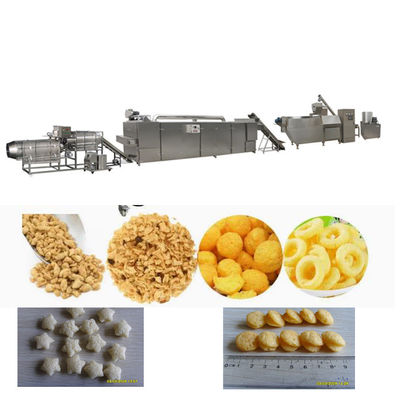 La máquina del bocado del soplo del extrusor de la comida del trigo del arroz del maíz para el anillo de cebolla/la base llenó la comida