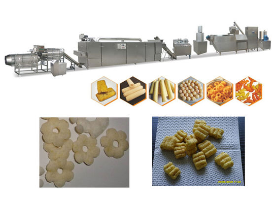 Máquina durable del bocado del soplo, bocados del soplo del maíz de la comida que hacen la línea CE pasajero