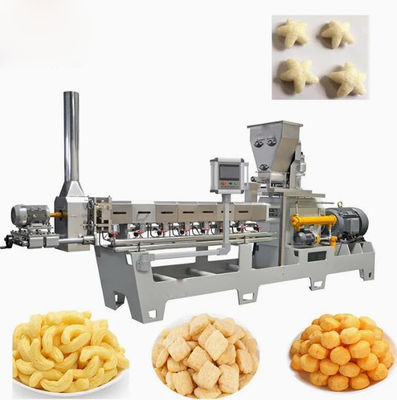 Directamente máquina del extrusor del soplo con base - llenando, máquina del extrusor de los snacks