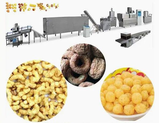 Comida soplada automática que hace la máquina