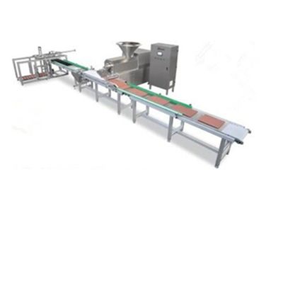 Cadena de producción de acero inoxidable del tornillo de la carne del extrusor del alimento para animales SUS304 sola de la barra de la protuberancia fría automática de la entrada