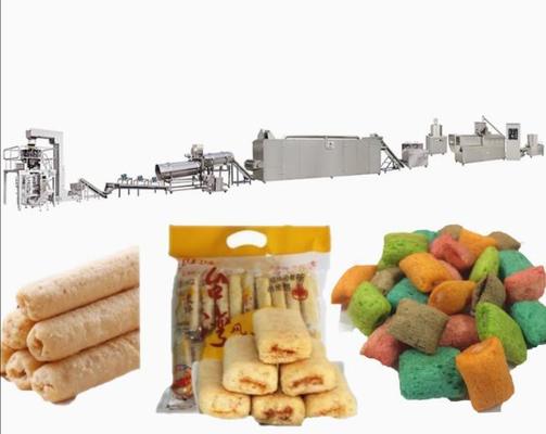 Línea grande de la producción alimentaria de la máquina del extrusor del soplo de los bocados del maíz de la capacidad