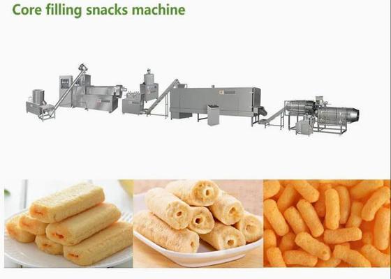 Microprocesadores del certificado del CE y cadena de producción de máquina del extrusor del soplo de los bocados del maíz