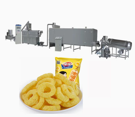 Microprocesadores del certificado del CE y cadena de producción de máquina del extrusor del soplo de los bocados del maíz