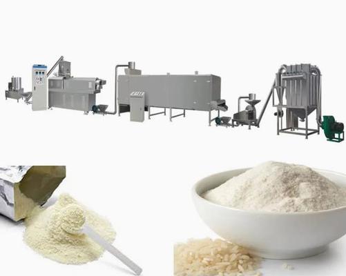 línea de transformación alimenticia de la máquina del extrusor de la comida del polvo del arroz 150kg/hr
