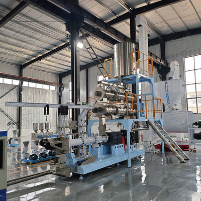 Acero inoxidable del animal doméstico de la alta capacidad de la alimentación de la máquina seca del extrusor con el tornillo dos