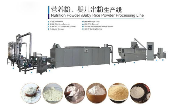 Máquina auto del extrusor de la comida, cadena de producción alimenticia infantil del polvo