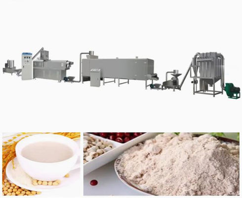 Comida automática del polvo de la nutrición del sésamo del arroz que hace la máquina, extrusor de tornillo gemelo