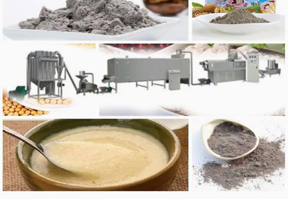 Máquina de extrudado de la comida del polvo del arroz del bebé/cadena de producción alimenticias